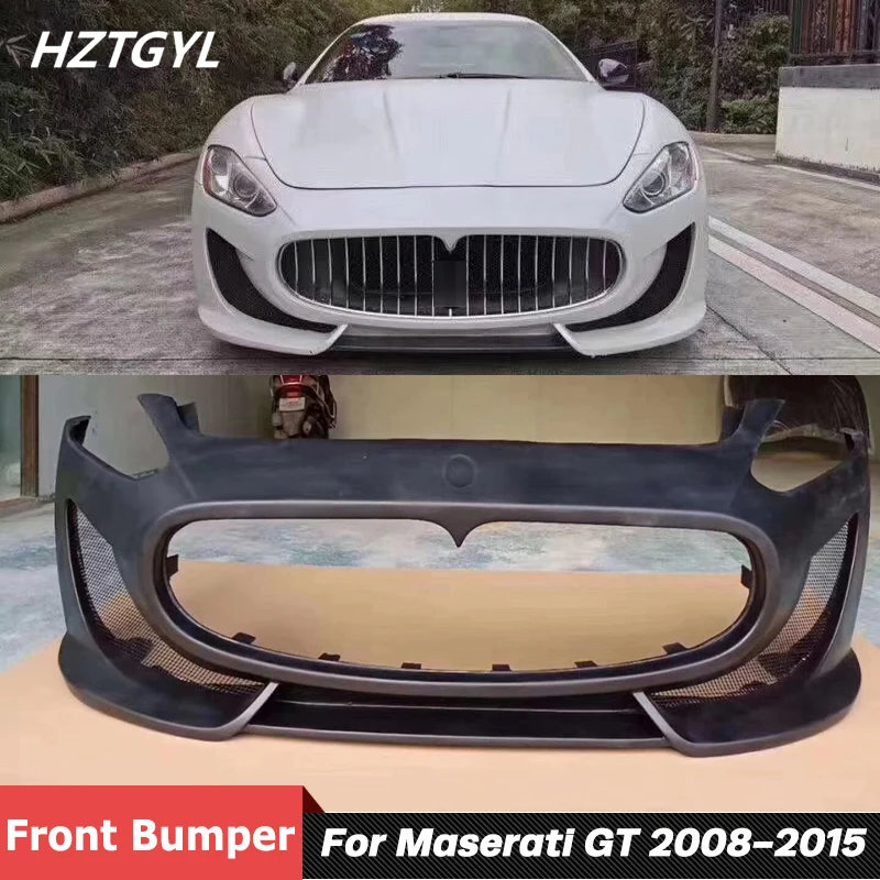 GTS Style Unpainted FRP Or Half Carbon Fiber Car Body Kit Front Bumper For Maserati GT Tuning 2008-2015