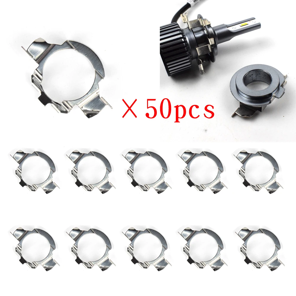 50Pcs/Lot H7 LED Car Headlight Bulb Base Mount Stand Holder Adapter Socket For Mercedes-Benz BMW D101