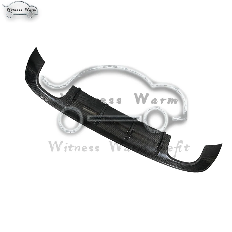 Carbon Fiber Frp Rear Diffuser Lip Spoiler for Audi A3 Sportback 2013-2016 Four Outlet Exhaust