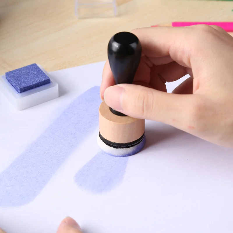 Mini-Tintenmischwerkzeuge mit runden Schaumstoffen für DIY-Scrapbooking-Bastelarbeiten, zum Auftragen von Tinten und Farben durch Schablonen, für die Herstellung von Fotoalben. – Detail 10