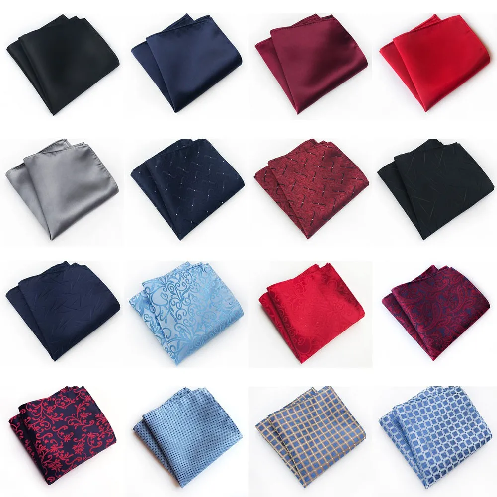 

Men Geometric Handkerchief Wedding Party Business Flower Pocket Square Hanky