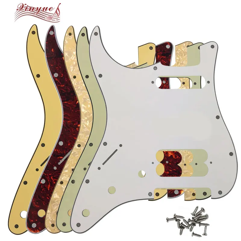 Xinyue Guitar Parts - For Left Handed US 11 Screw Hole Standard Start Player HS Guitar Pickguard  Pickup Screw With No Knob Hole