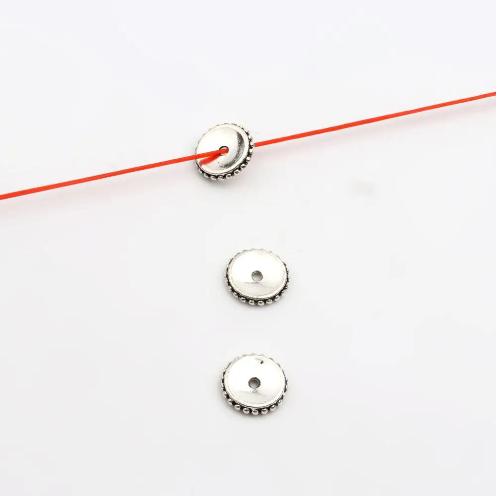 50 Stück, 32 verschiedene Arten, gemischte Metall-Abstandshalter-Perlen mit unterschiedlichen Lochgrößen für die Herstellung von Schmuck, Armbändern, Halsketten und Ohrringen – Großhandel. – Detail 21