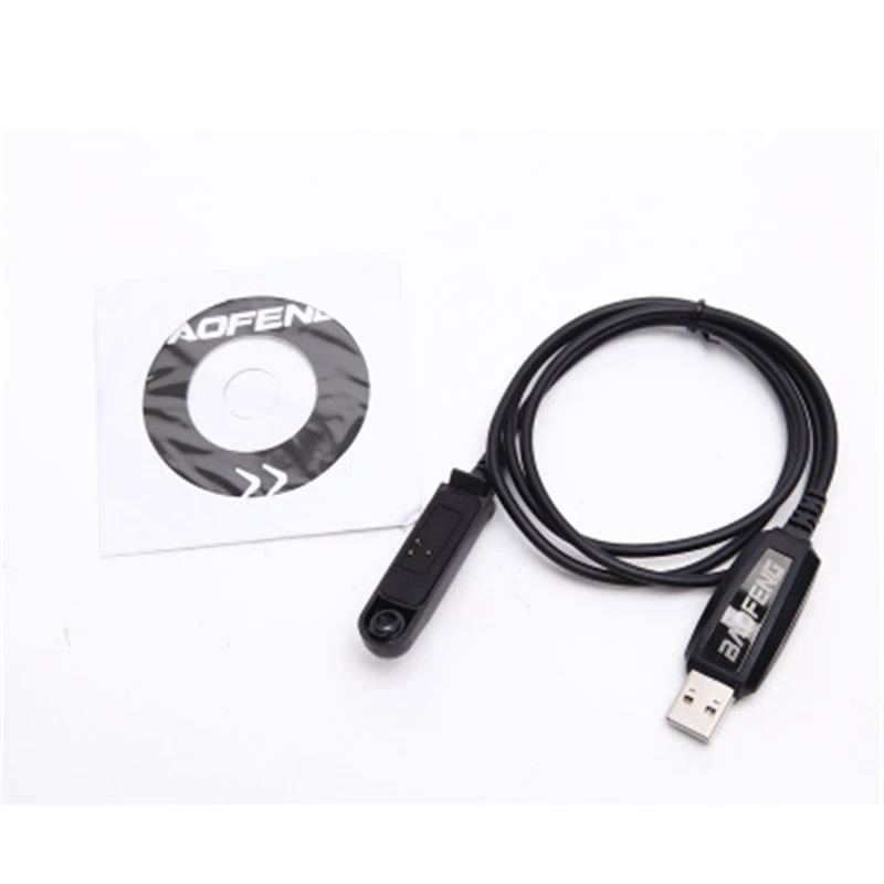 2021 USB Programming Cable Cord CD For Baofeng Walkie Talkie For BF-UV9R Plus/BF-A58/UV 5R/UV 10R Radio PC Write Frequency Line