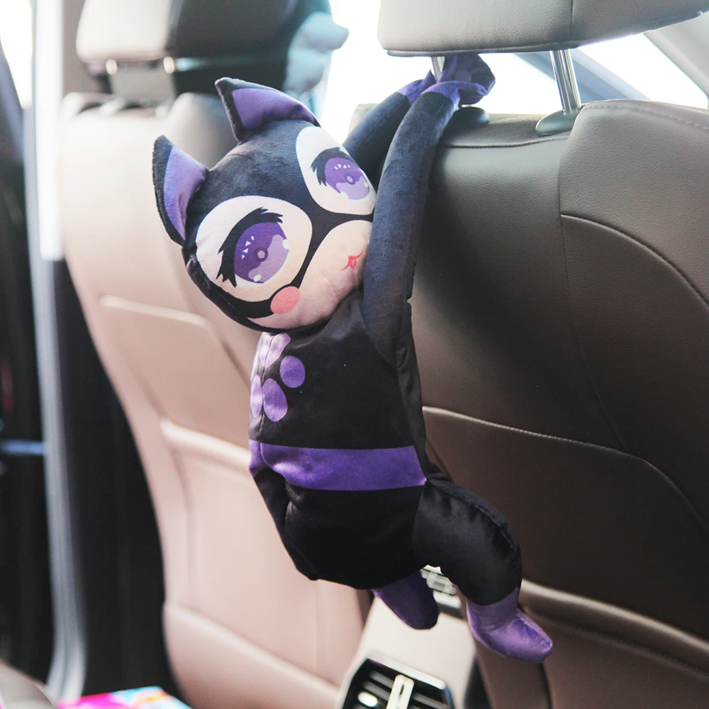 Cute Cartoon Hero Car Tissue Box Auto Seat Headrest Hanging Paper Tower Holder Organizer Styling Car Interior Accessories