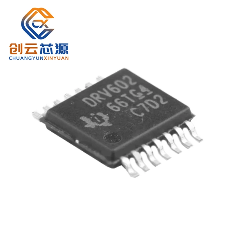 1Pcs New Original DRV602PWR TSSOP-14 DRV602 With Differential Input 2Vrm DirectPath™ Noise-Free Variable Input Gain Line Driver