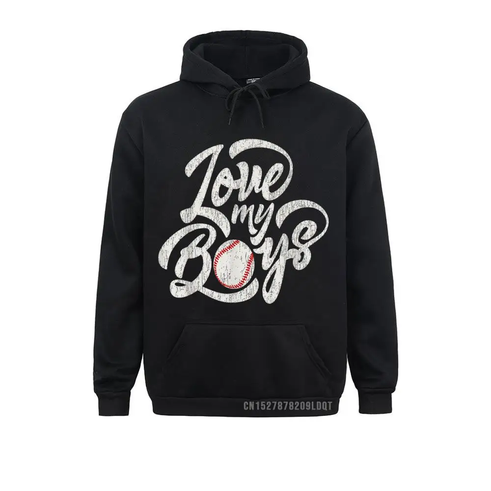 Love My Boys Baseball Inspired Double Play Practice Game Sweatshirts Long Sleeve Special Men Labor Day Hoodies Unique Hoods