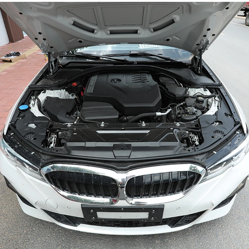 Cubierta protectora del compartimento del motor para BMW Serie 3, G28, G20, 2019 +, 325Li, modificación de la cubierta del faro