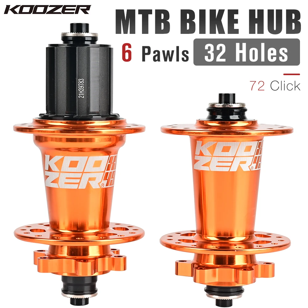 Bicycle Hub Koozer XM490 PRO Hub 4 Bearing MTB Mountain Bike Hub Front Rear 32 Hole Disc Brake HG 8 9 10 11 12 13Speed SX NX 12V