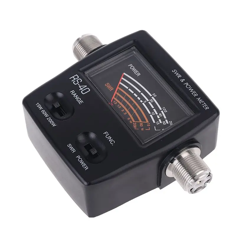Измеритель мощности NISSEI RS40, КСВ, RS-измеряется до 200 Вт, диапазон мощности с переходником, 144/430 МГц, рация