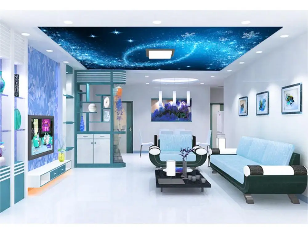 

Ceiling Wallpaper Murals Living Room Bedroom Ceiling Mural Decor Night sky star ceiling mural