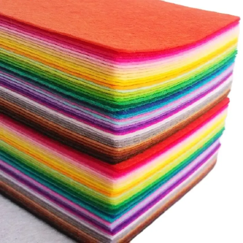 

80 Pieces Felt Fabric For Scrapbooking Diy Handmade Sewing Felt Crafts Toys Felt Cloth 20cmX30cm