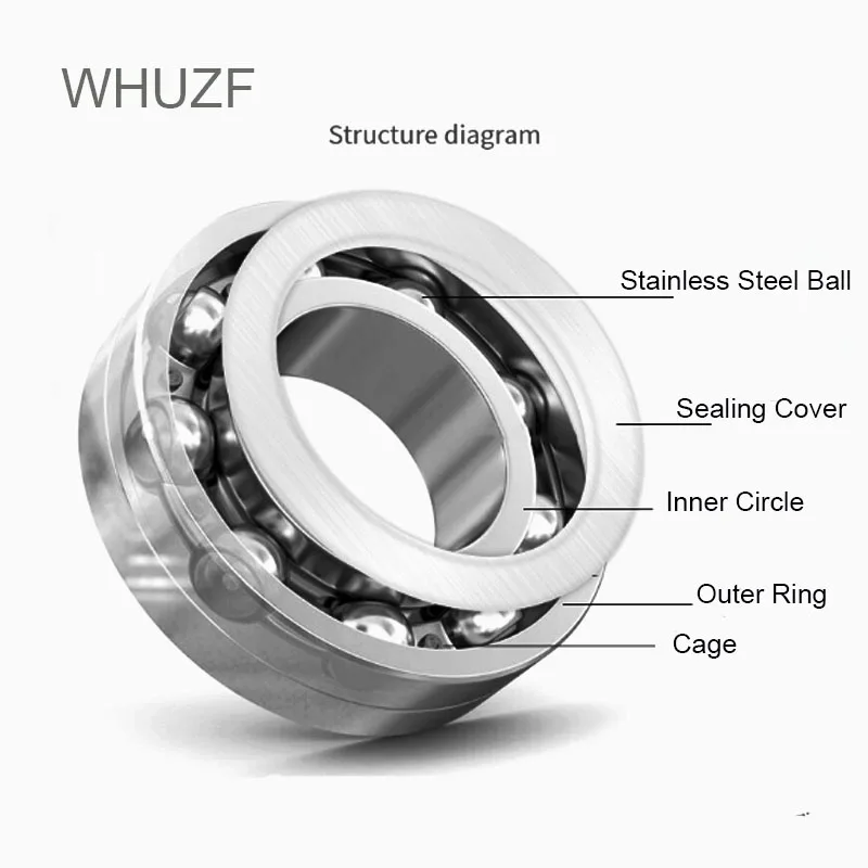 WHUZF Free Shipping 5/10PCS Stainless Steel Rust-proof Thin-Wall Bearing S6900ZZ 6901ZZ 6902ZZ 6903ZZ 6904 6905 6906 6907ZZ 2Z