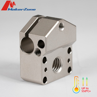 Top Quality Aluminum Copper  Heater Block for 3D Printer NF-Crazy Hotend For Ender 3 Pro Alfawise