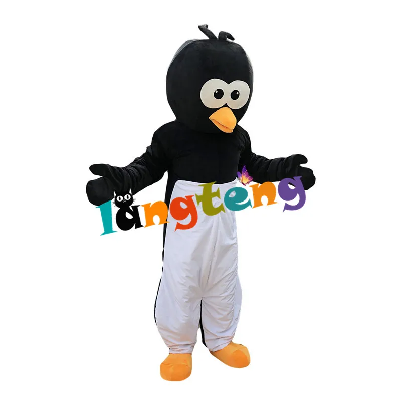 811 schwarz Weiß Crow Vogel Phantasie Kleid Maskottchen Kostüme Erwachsene Cosplay Cartoon