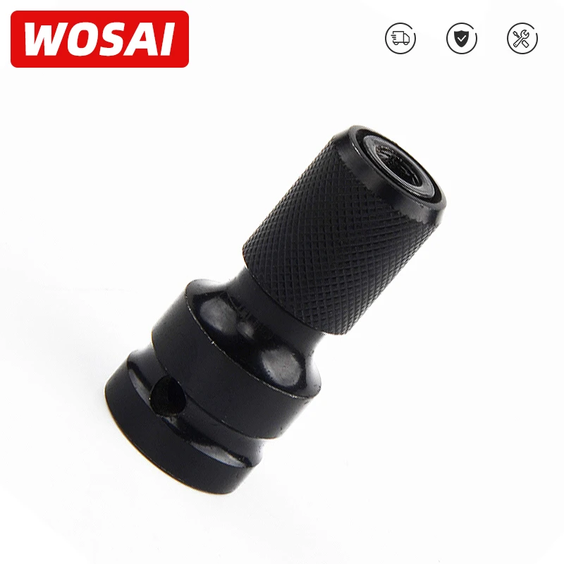 WOSAI 1/2 inch Square To 1/4 inch Hex Ratchet Socket Wrench Socket Adapter Spanner Set Drive Converter Impact Tool