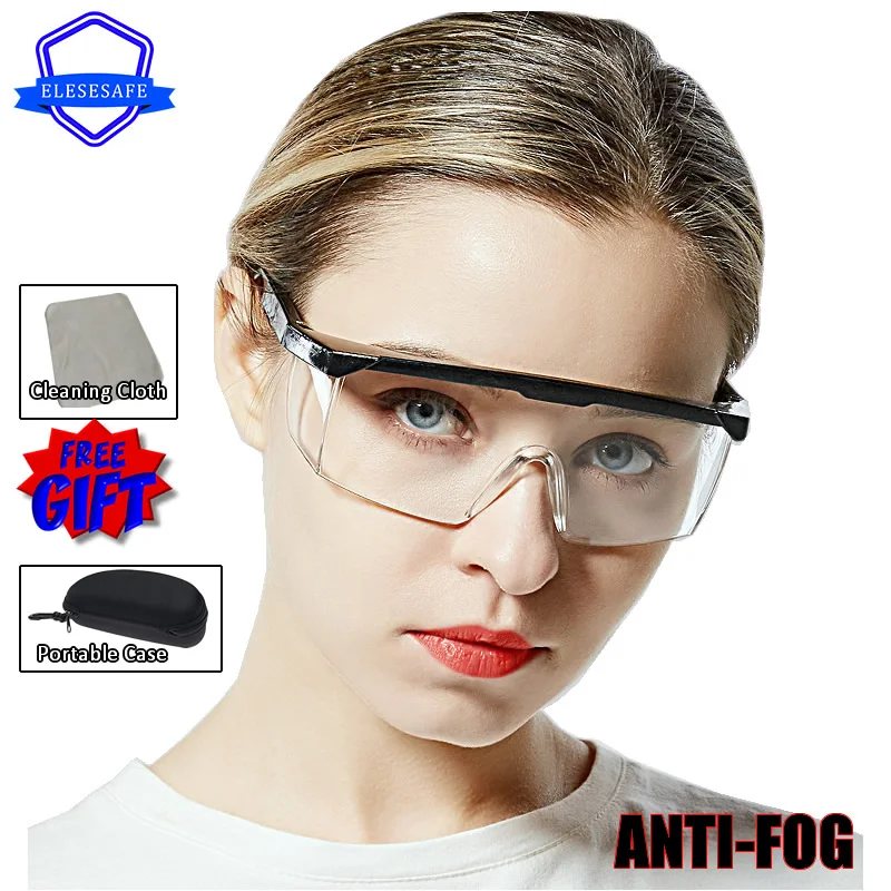 Anti-Fog Safety Glasses Anti-Splash Impact Resistant Eye Protector Windproof Anti-Dust For Work DIY Daily Safety