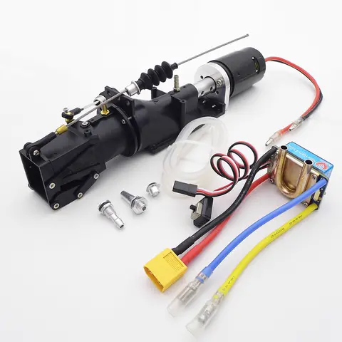 Pompe à Jet de Propulseur d'Eau de 26mm, Éjecteur Arrière Turbo avec Moteur 29T 550 80A ESC pour Bateau à Jet RC de 40 à 60cm