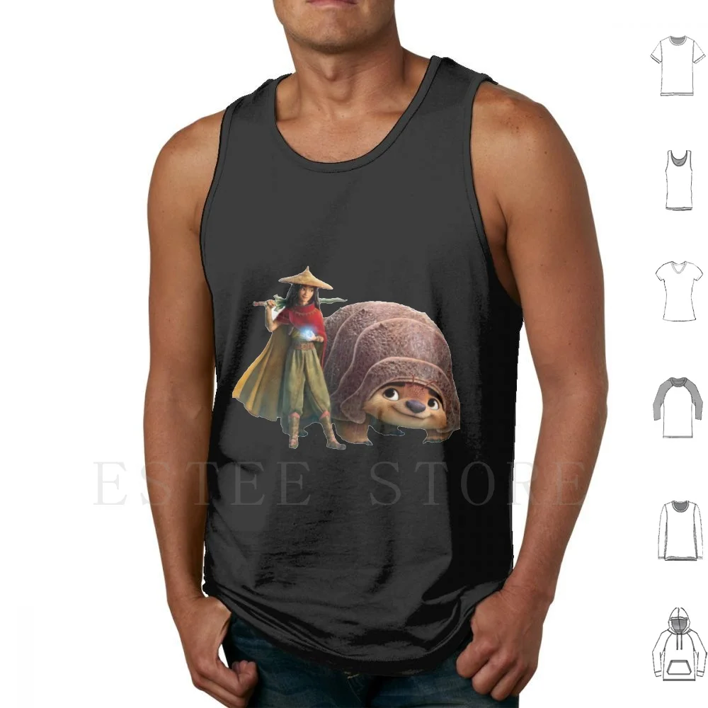

Raya And The Last Dragon Tank Tops Vest Cotton Fantasy Sisu Film Kids Animation 2021 Actions Animated Last Dragon Raya And The