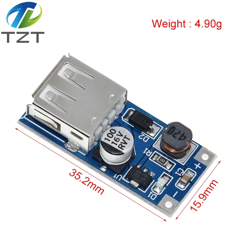 1/3PCS DC-DC USB-Ausgangs-Ladegerät Step-Up Power Boost Modul 0,9V ~ 5V auf 5V 600MA USB Mobile Power Boost Board – Detail 9