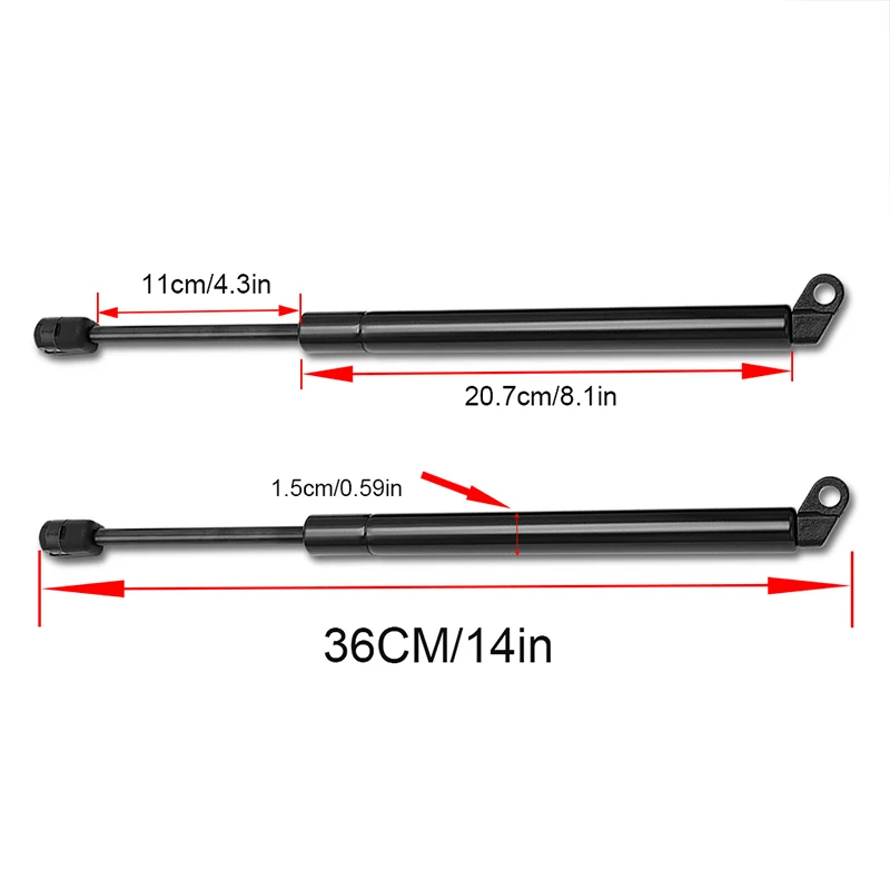 2 Pcs Car Tailgate Gas Struts Lift Spring Shock Gas Struts Arm for BMW E39 525i 528i 530i 540i M5 1997-2003 Auto Accessories