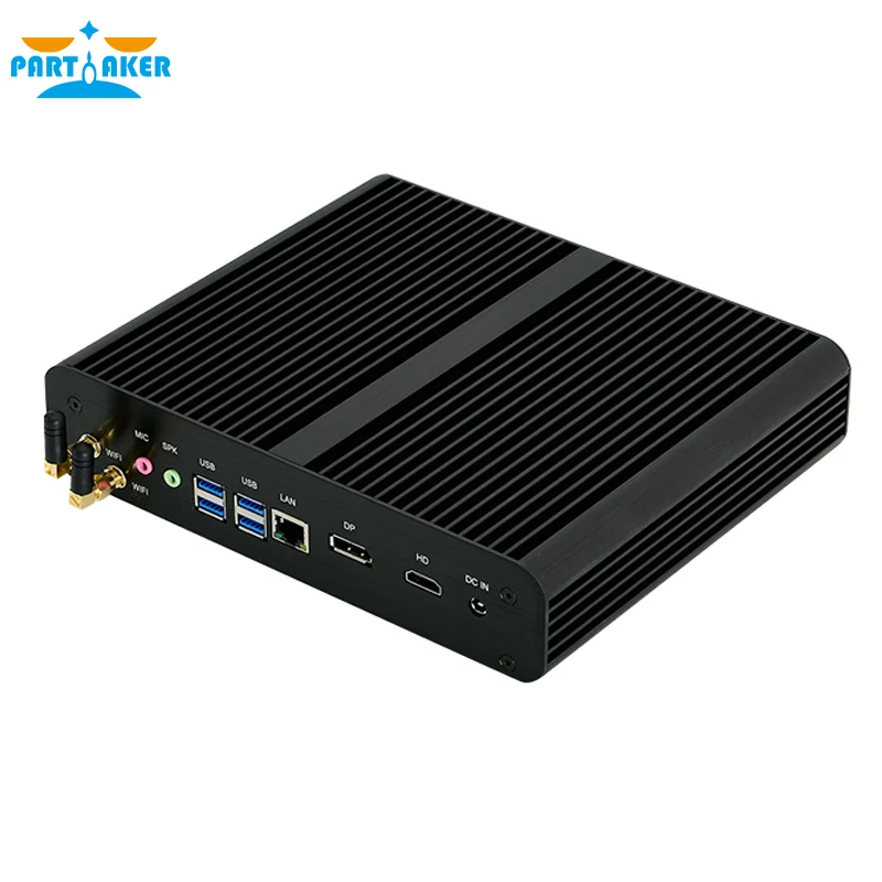 11th Gen Fanless Mini PC Intel Core i7 1165G7 10710U Micro Desktop Computer NUC 4K HTPC 2*DDR4 M.2 PCIe SSD Gaming PC