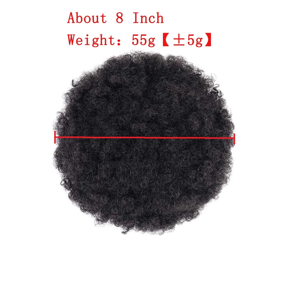 SHANGKE Synthetic Puff Hair Bun Kinky Curly Hair Accessories Drawstring Afro Chignon Hair Extension Ponytail Hair Clips