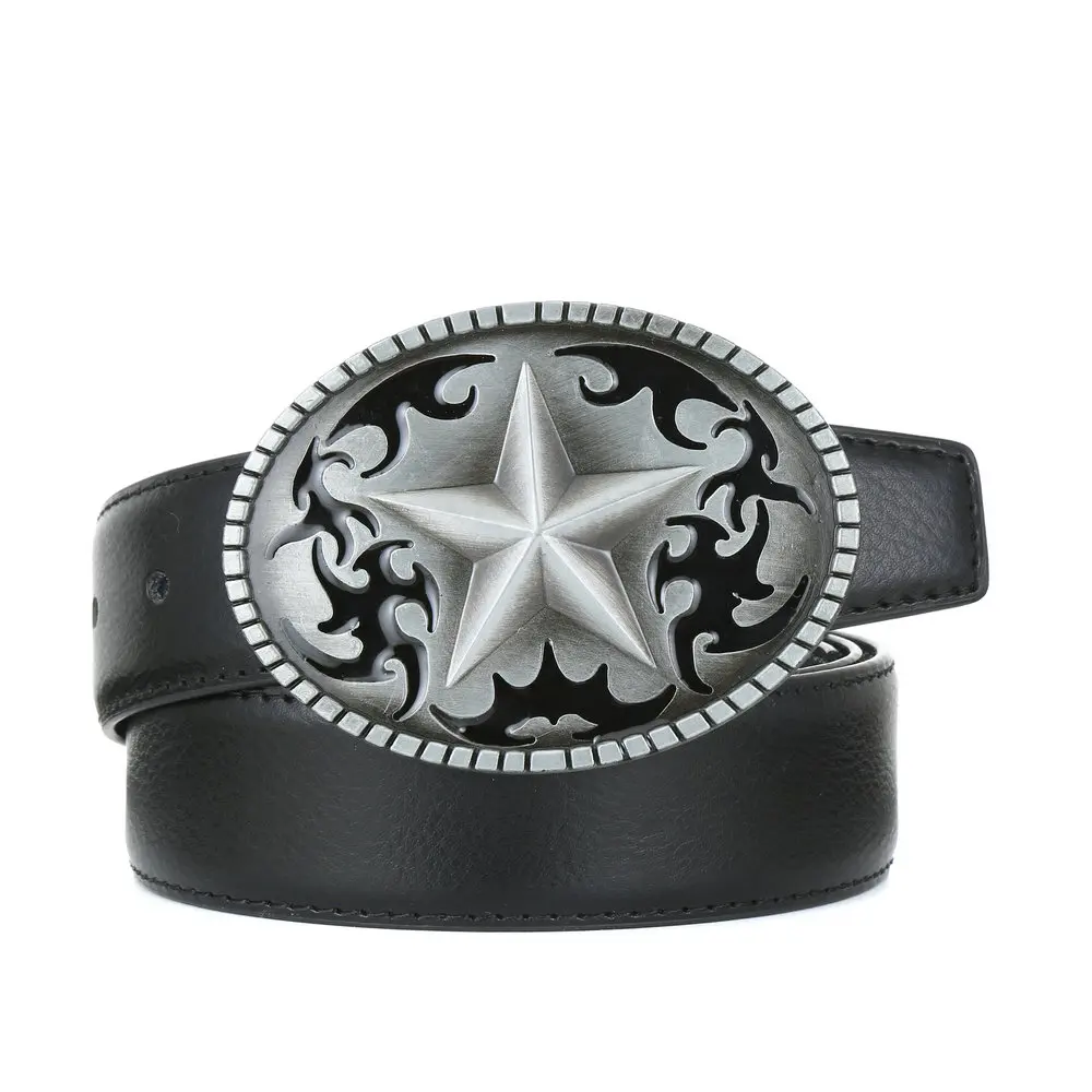 Westerse Cowboy Gesp Vijfpuntige Ster Mode Patroon Gesp Unisex Mode Trend Riem Gesp Verjaardag Banket Gift