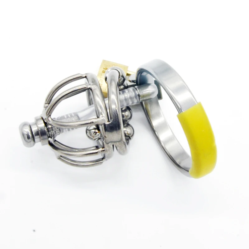 Chaste Bird Stainless Steel Male Chastity Device with Catheter,Cock Cage,Penis Ring,Virginity Lock,Adult Game,Cock Ring A130