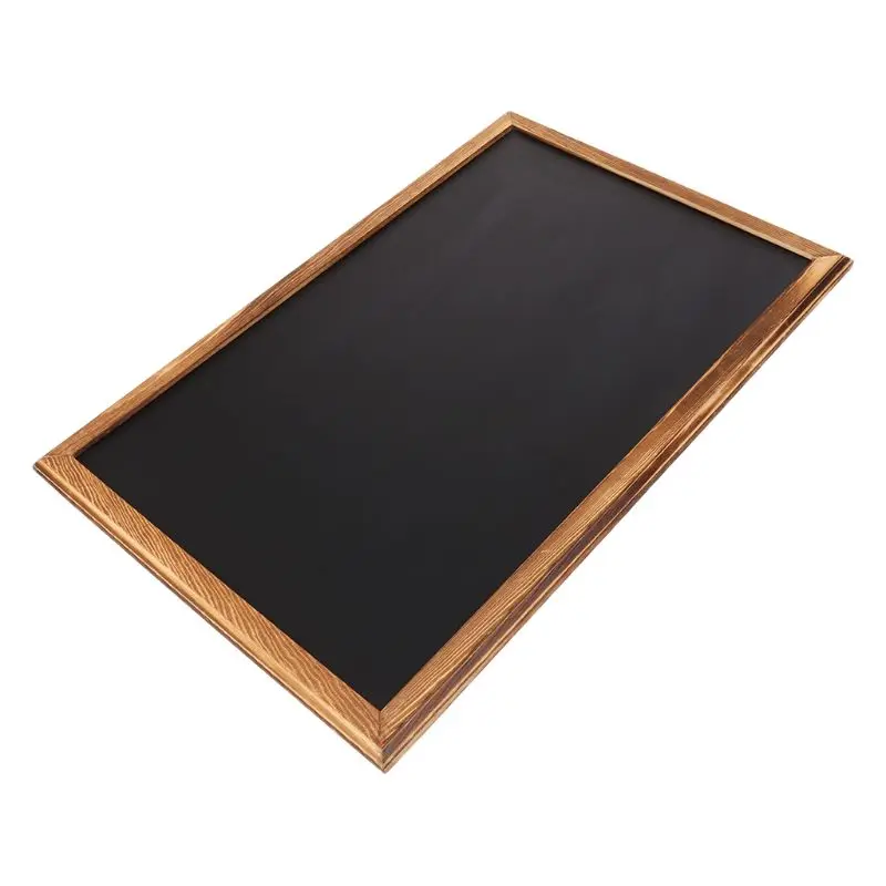 Rectangle Hanging Wooden Message Blackboard Chalkboard Wordpad Sign Kids Board 1XCB