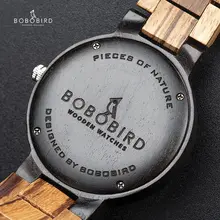 Men's Wooden Quartz Watch with Date #2