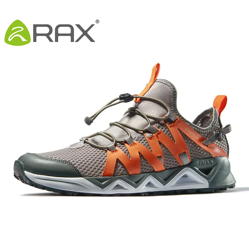 Rax Men\'s Aqua Upstreams Shoes Quick-drying Breathble Fishing Shoes Women Hole PU Insole Anti-slip Water Shoes hiking