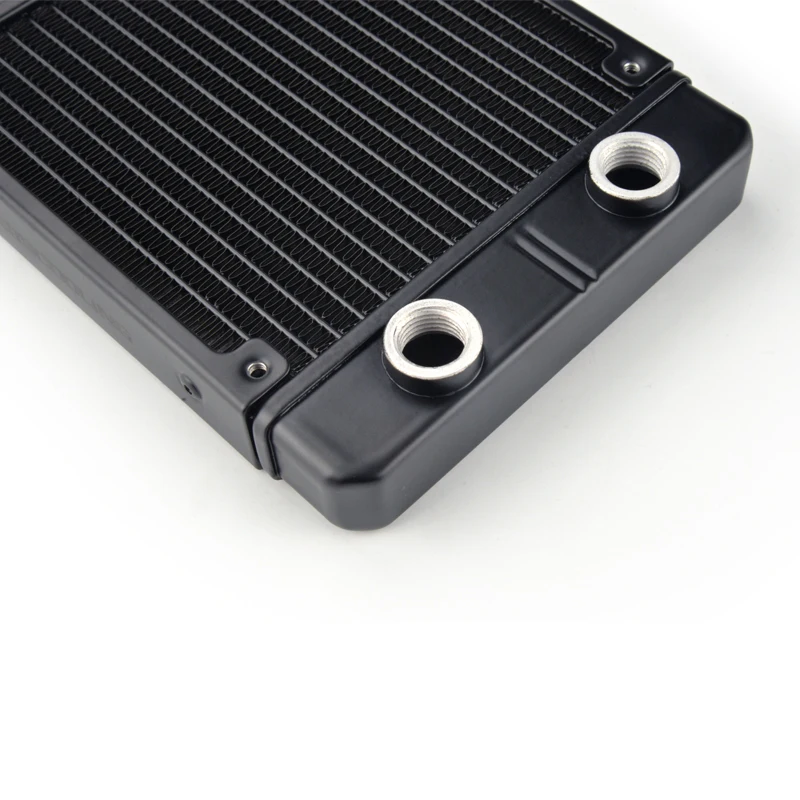 Syscooling AS120-T 120mm radiator aluminum thockness 22mm G1/4 thread 17 water channels for PC water cooling