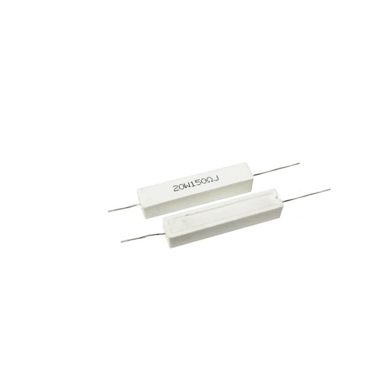 5PCS/LOT 20W 5% Cement Resistor Power Resistance 1R-100K 1R 2R 3R 4.7R 5R 10R 47R 470R 100R 10K 1K 2K 5.1K 20K 30K ohm