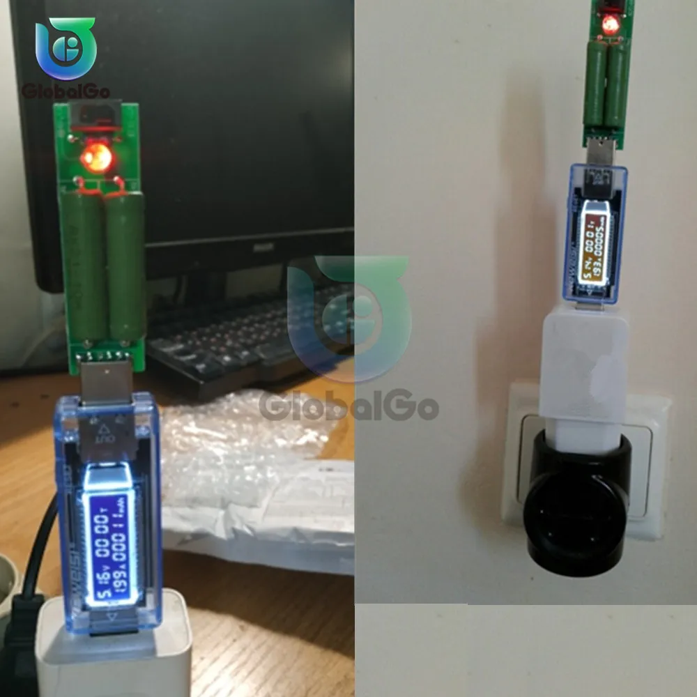 Na USB prądu napięcie Tester pojemności Volt aktualny wykrywania napięcia ładowarka Tester pojemności miernik testowy mobilny wykrywacz zasilania