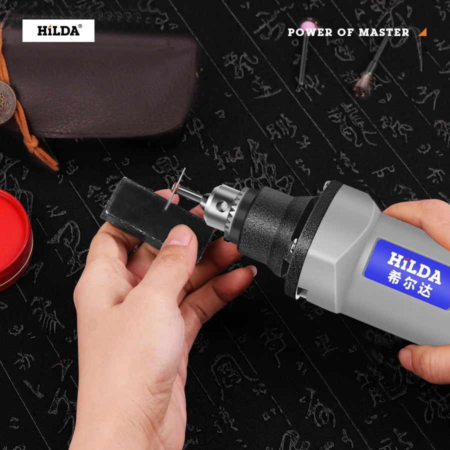 HILDA Electric Drill Mini Grinder Drill Rotary Tools Engraving Machine Engraving Pen With Accessories