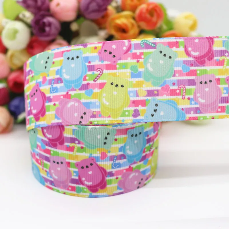 10 Yards 1,5'' 38MM Niedliche Bedruckte Grosgrain-Bänder für Haarschleifen DIY Handarbeitsmaterialien Y2020070701 – Detail 11
