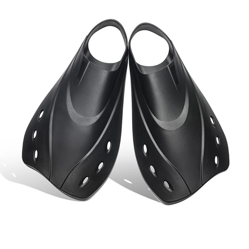 1 Pair Snorkel Fins Open Heel Swim Flippers Short Swim Fins for Snorkeling Diving Swimming Adult Men Womens