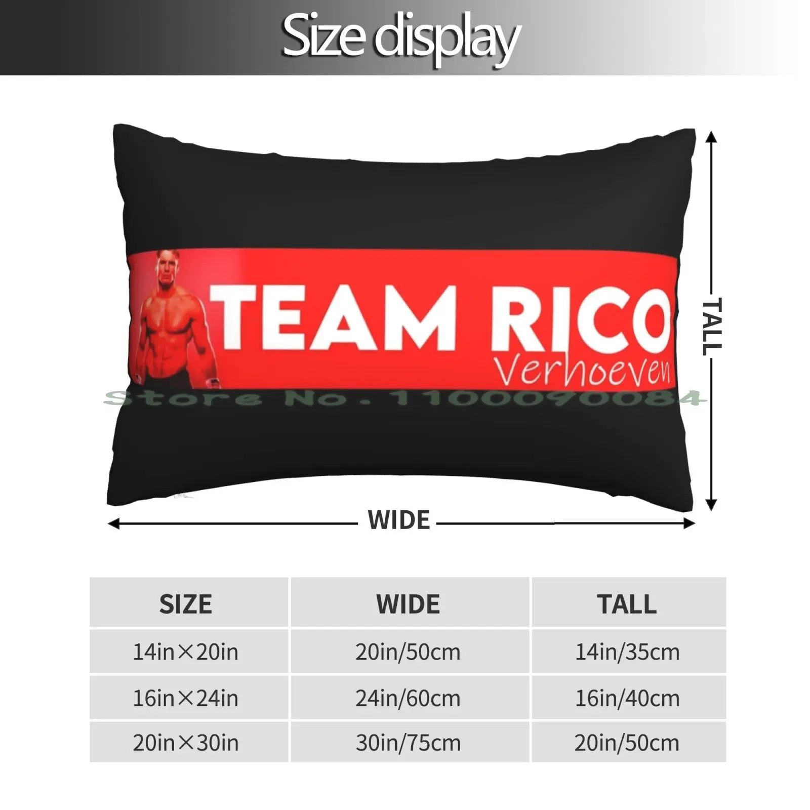 Team Rico Verhoeven Kickboxing Pillow Case 20x30 50*75 Sofa Bedroom We X27 Re All Mad Here Long Rectangle Pillowcover Home