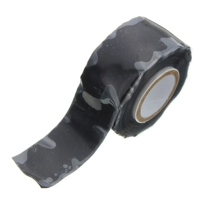 1.5/3M Waterproof Silicone Performance Self-adhesive Repair Tape Strong Black Rubber Silicone Bonding Tape Self Fusing Wire Tape