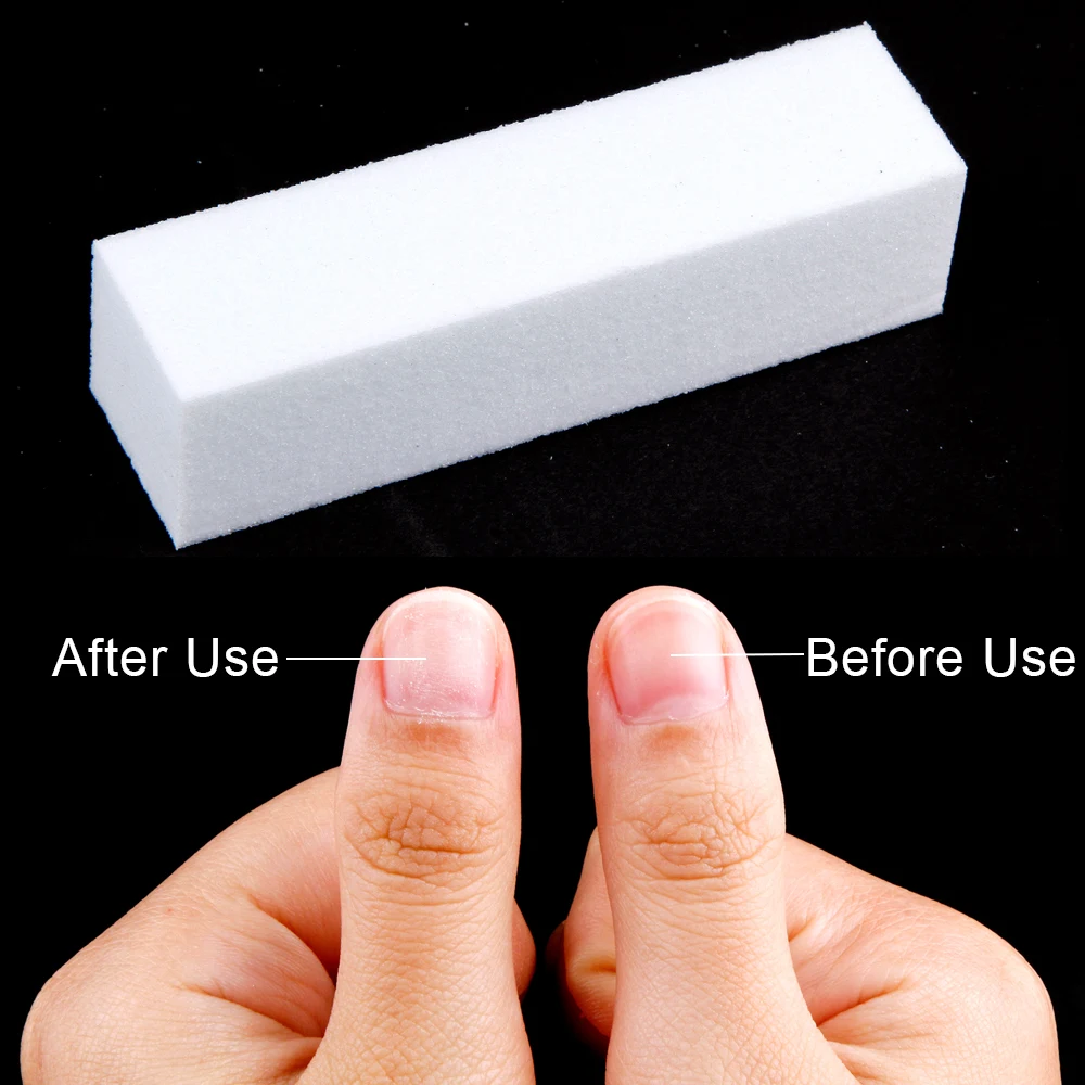 5/10Pcs Nail Buffer Block 4 Way Professional Nail Files Gel Natural Acrylic Sponge Sanding Polisher Pedicure Files Manicure Tool