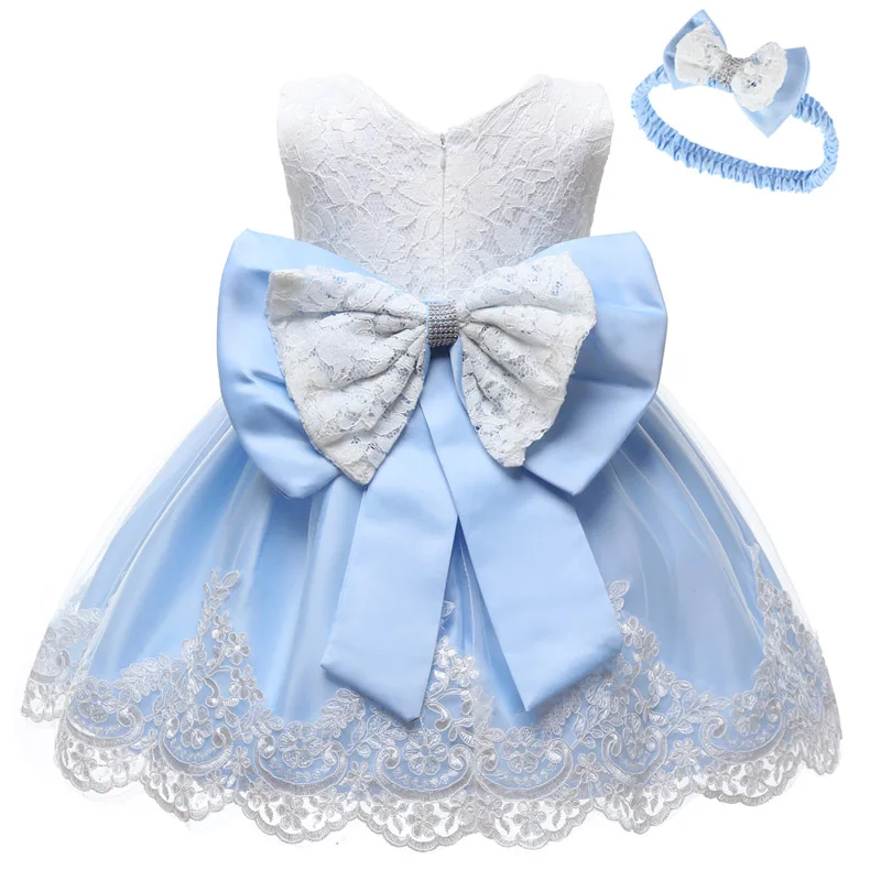 LZH Baby Mädchen Kleid Neugeborene Kleidung Prinzessin Kleid + Kopfbedeckung Für Kleinkind Geburtstag Hochzeit Taufe Kleinkind Party Weihnachten Kleid – Detail 10