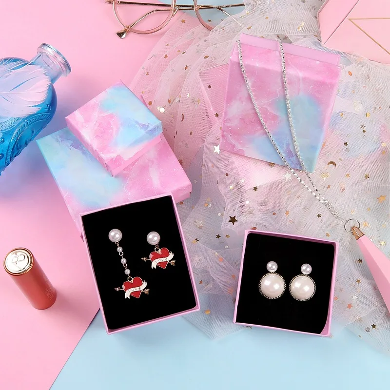 Caixa de papel para presente, anéis, brincos, pulseiras, colar, broche, caixa de joias, para casamento, noivado e casamento
