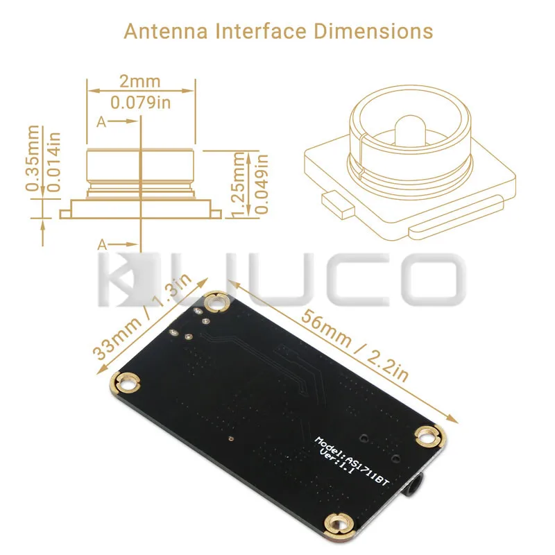 DROK Bluetooth Receiver Board DC 5V~35V Wireless Audio Receive 4.2 Bluetooth Music Receiver for Home Car Stereo System Speaker