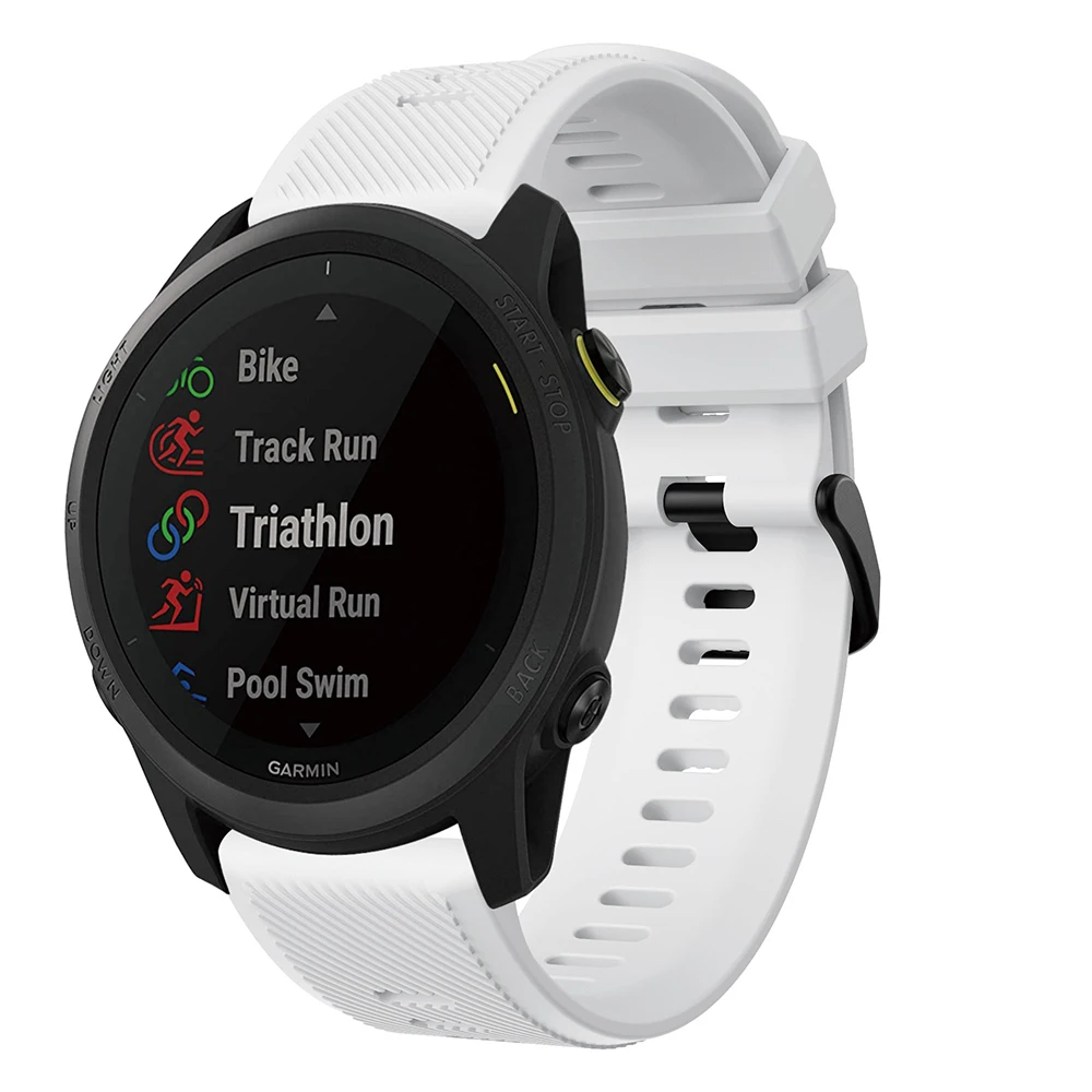 Pulseira De Silicone Para Garmin Forerunner, 22mm, 745 Pulseira De Relógio Inteligente