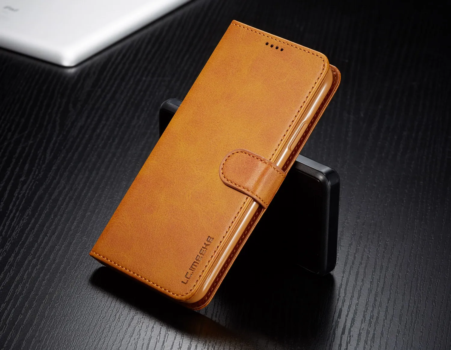 Leder-Brieftaschenhülle für iPhone 18 17 16 15 14 13 12 Pro Max Mini 11 XS XR SE 2020 Plus 5S 16e Luxus-Flip-Cover mit Kartenfach – Detail 13