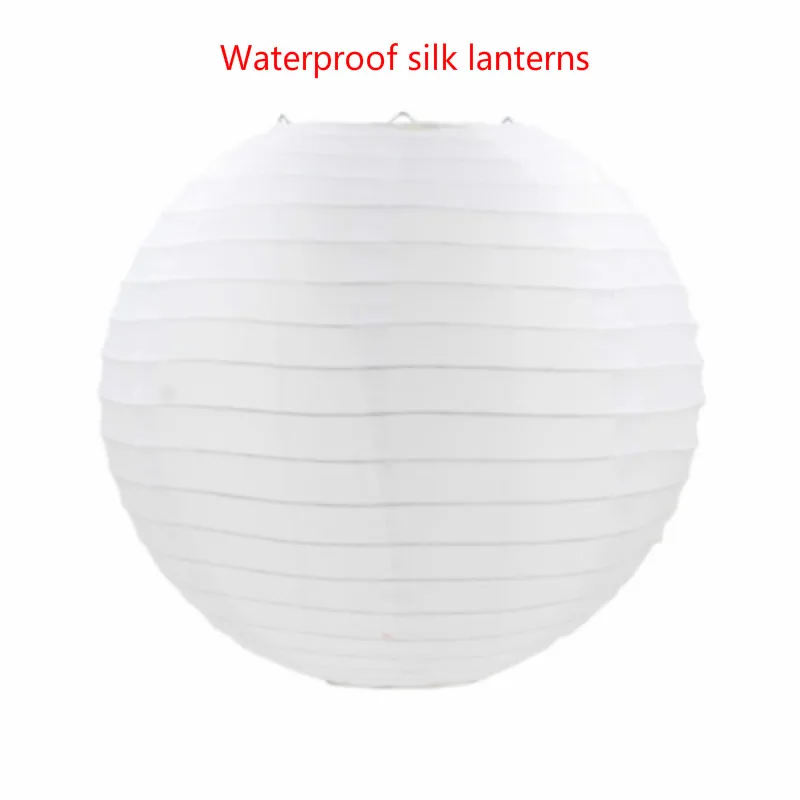 1pcs 10cm-40cm White Chinese Round Paper Lanterns Hanging Lamps Festival Home Wedding Decoration Party supplies lanterns 4style