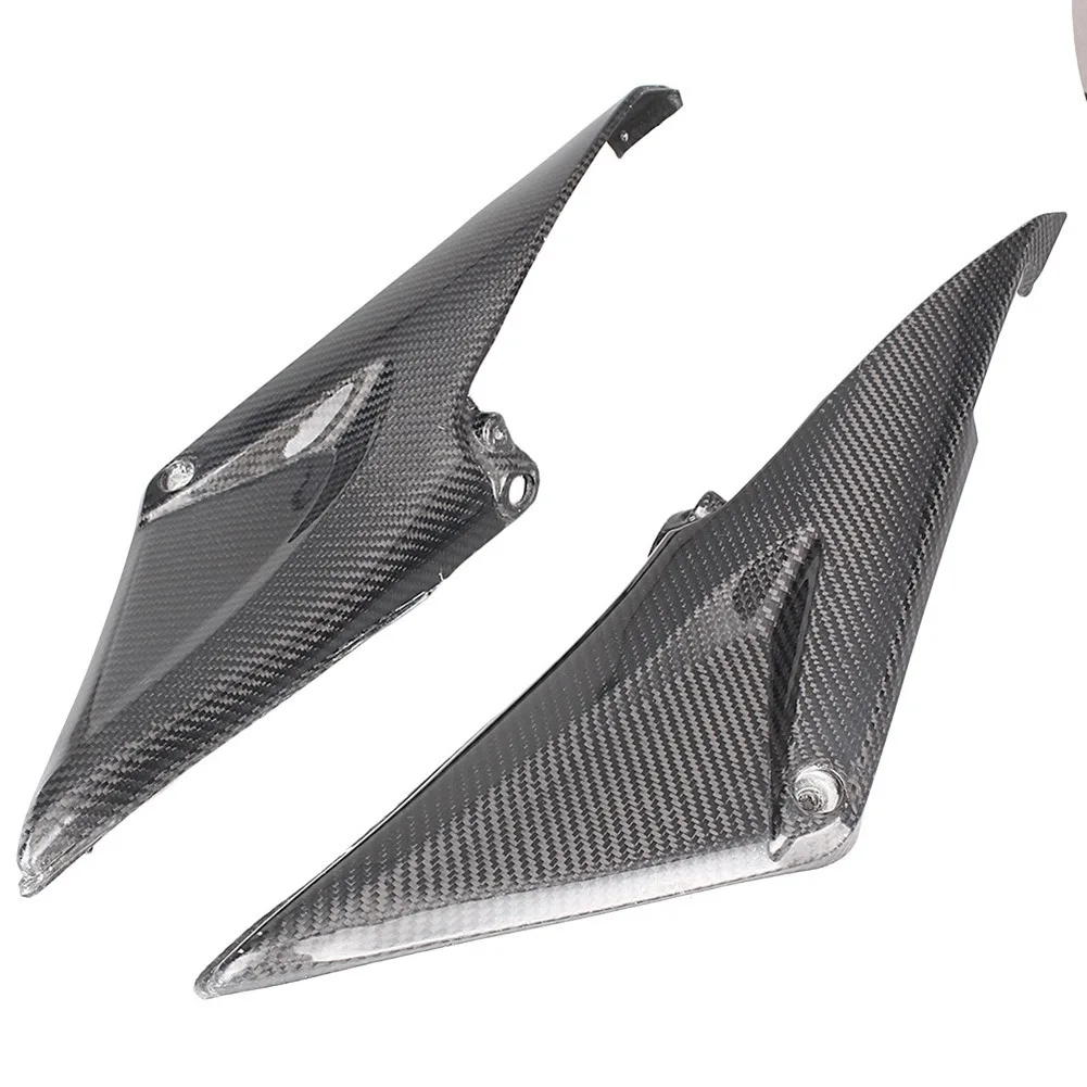 2Pcs Real Carbon Fiber Motorcycle Fuel Gas Tank Side Cover Panels Protector for Honda CBR600RR 2005 2006 / CBR 600RR 05 06 image 2