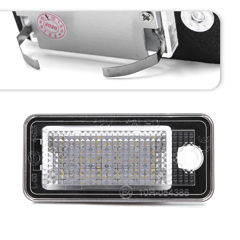 Canbus conduziu a lâmpada da placa de licença para audi a3 a4 s4 rs4 b6 b7 a6 rs6 s6 c6 s5 2d cabrio q7 a8 s8 rs4 avant