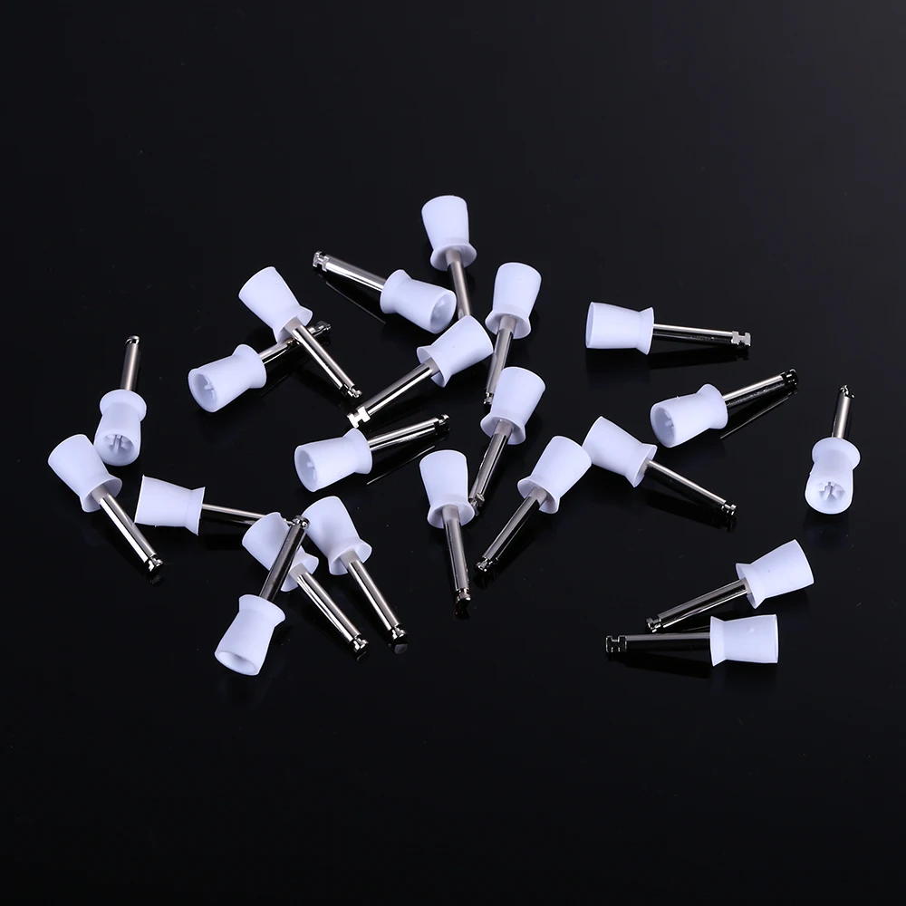 10pcs Dental Polishing Cup Tooth Polish Polishing Brush Polisher Prophy Rubber Cup Latch Dentist Tool Lab Material Shank 2.35mm